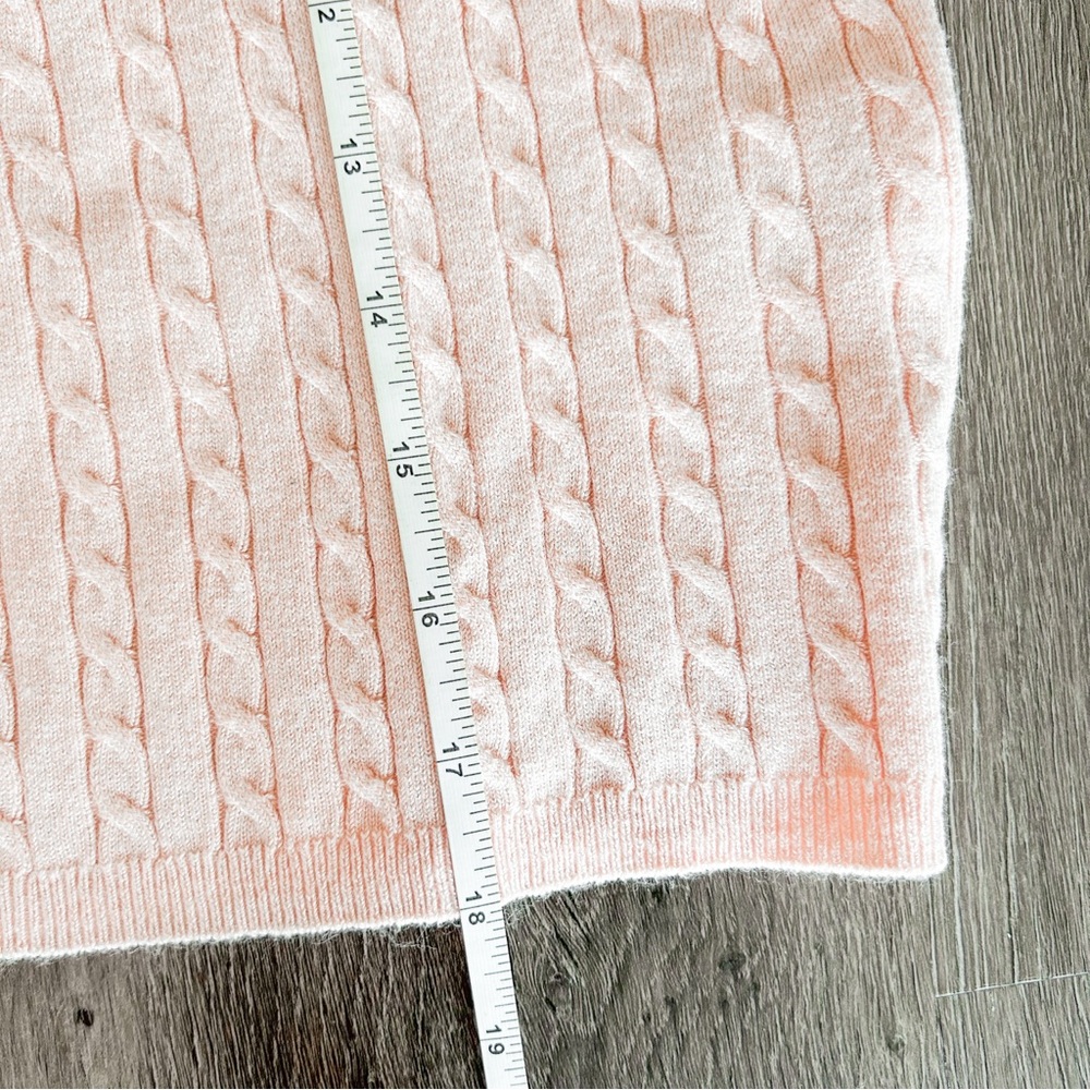 Light pink cable knit cardigan - Picture 7 of 10